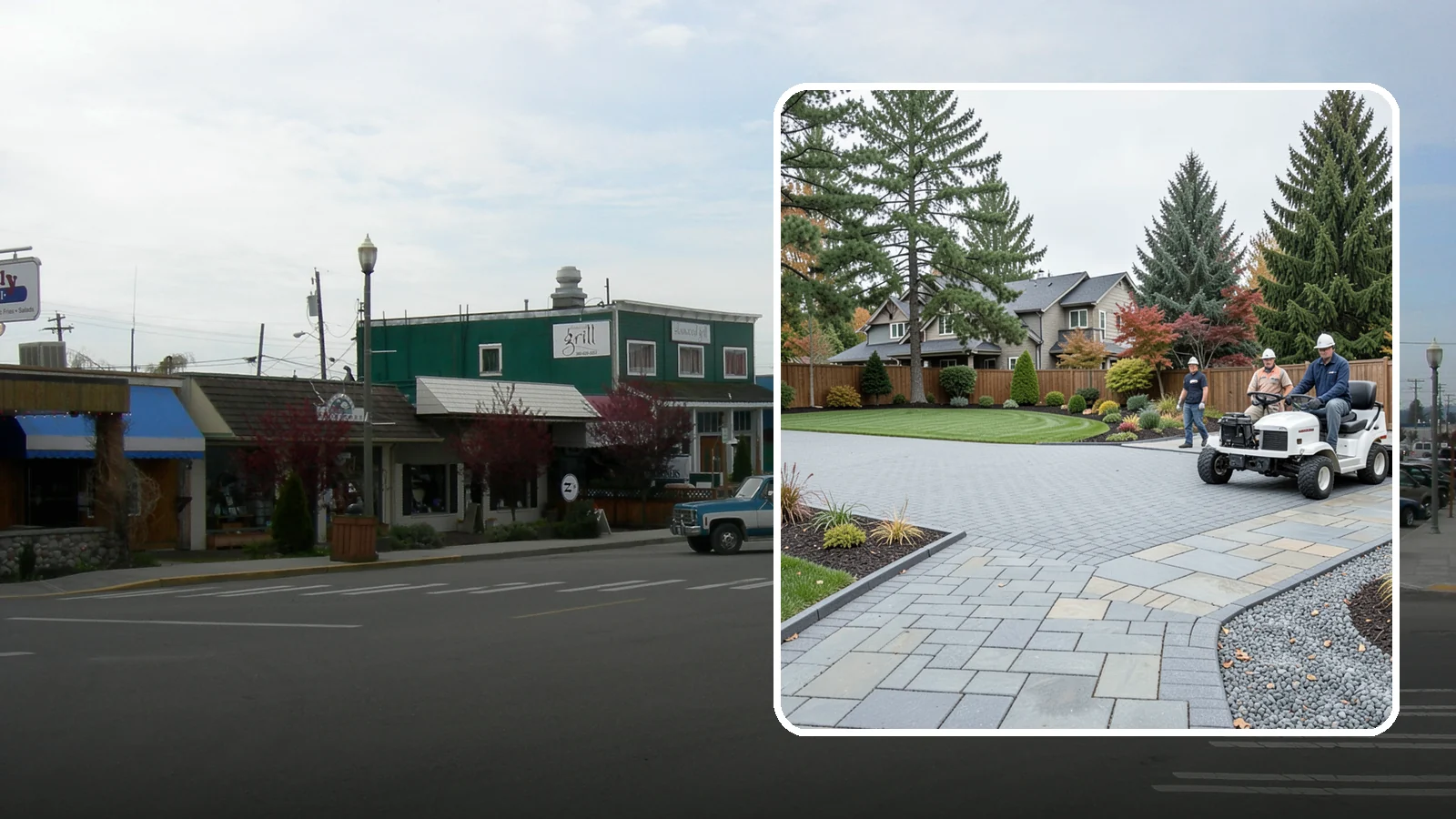 Driveways in Stanwood, Snohomish County, WA - Durable, attractive driveways in pavers, concrete, or gravel built on a base engineered to last.