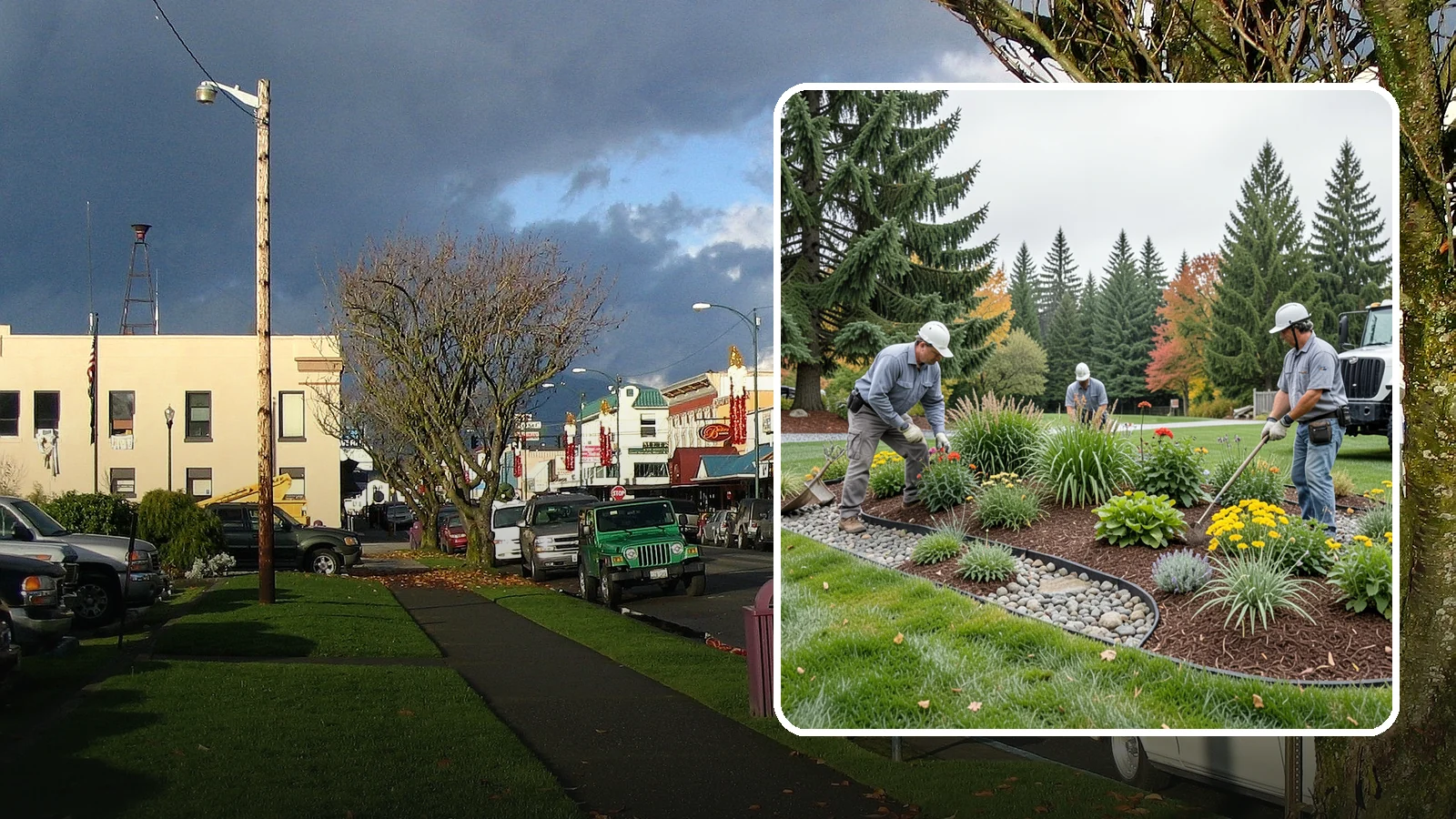 Dry Creek Bed Installation in Arlington, Snohomish County, WA - Decorative dry creek beds that manage runoff and add natural beauty to the landscape.