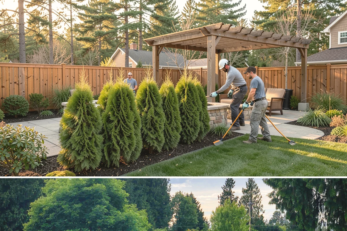 Dry Creek Bed Installation in Bonney Lake, Pierce County, WA - Best installed in drier conditions.