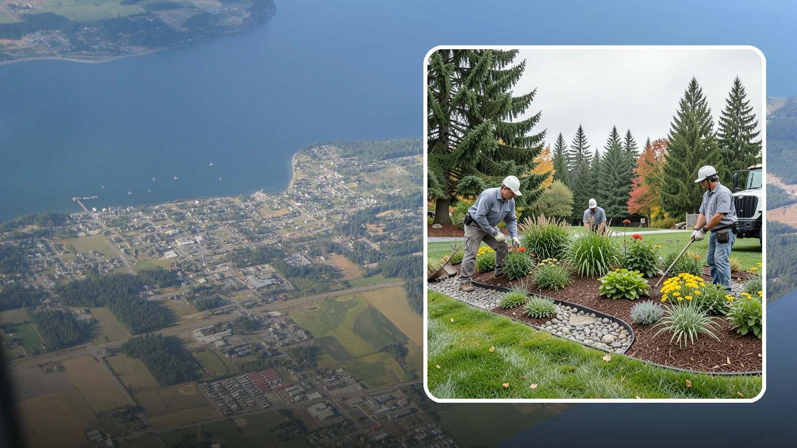 Dry Creek Bed Installation in Coupeville, Island County, WA - Decorative dry creek beds that manage runoff and add natural beauty to the landscape.