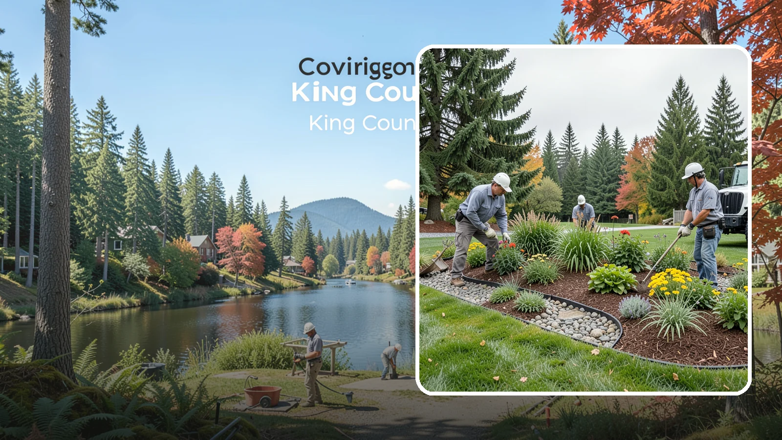 Dry Creek Bed Installation in Covington, King County, WA - Decorative dry creek beds that manage runoff and add natural beauty to the landscape.