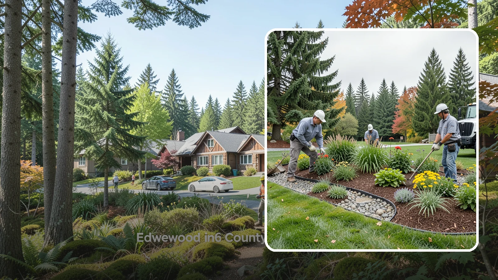 Dry Creek Bed Installation in Edgewood, Pierce County, WA - Decorative dry creek beds that manage runoff and add natural beauty to the landscape.