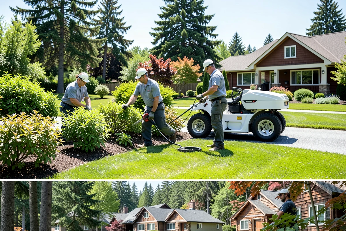 Dry Creek Bed Installation in Edgewood, Pierce County, WA - Best installed in drier conditions.
