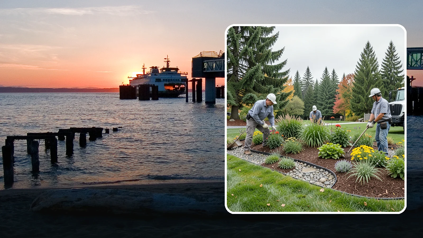 Dry Creek Bed Installation in Edmonds, Snohomish County, WA - Decorative dry creek beds that manage runoff and add natural beauty to the landscape.