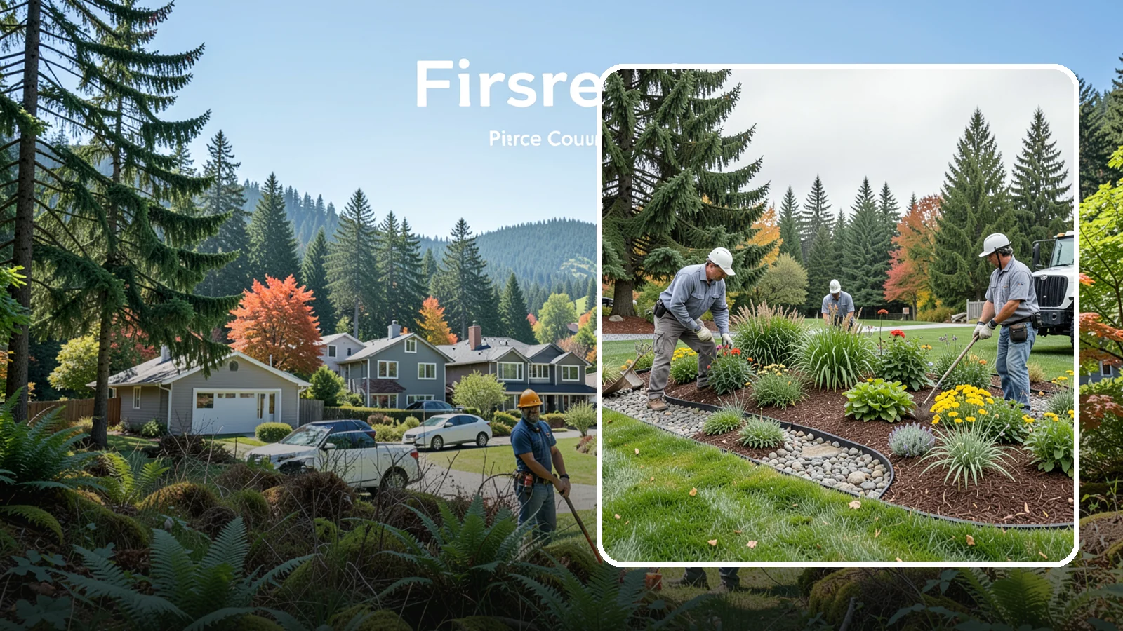 Dry Creek Bed Installation in Fircrest, Pierce County, WA - Decorative dry creek beds that manage runoff and add natural beauty to the landscape.
