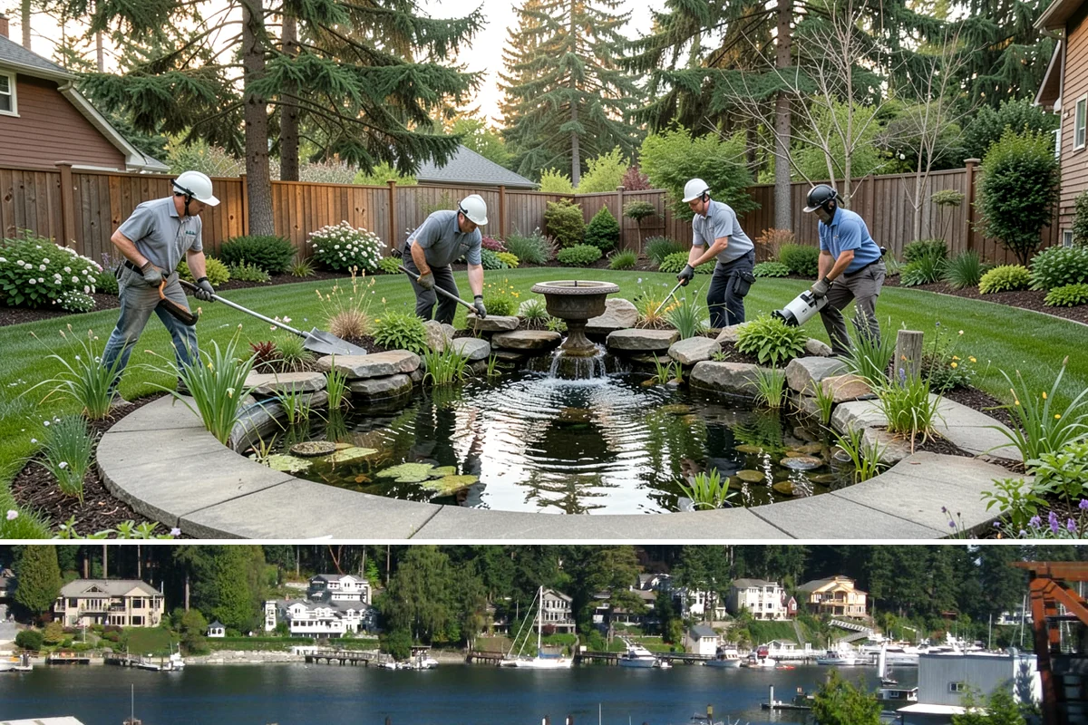 Dry Creek Bed Installation in Gig Harbor, Pierce County, WA - Best installed in drier conditions.