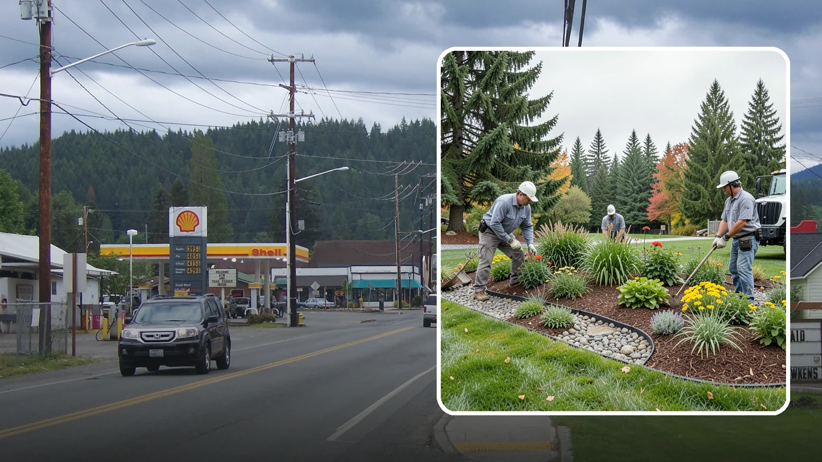 Dry Creek Bed Installation in Granite Falls, Snohomish County, WA - Decorative dry creek beds that manage runoff and add natural beauty to the landscape.