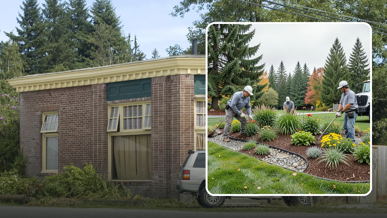 Dry Creek Bed Installation in Hamilton, Skagit County, WA - Decorative dry creek beds that manage runoff and add natural beauty to the landscape.