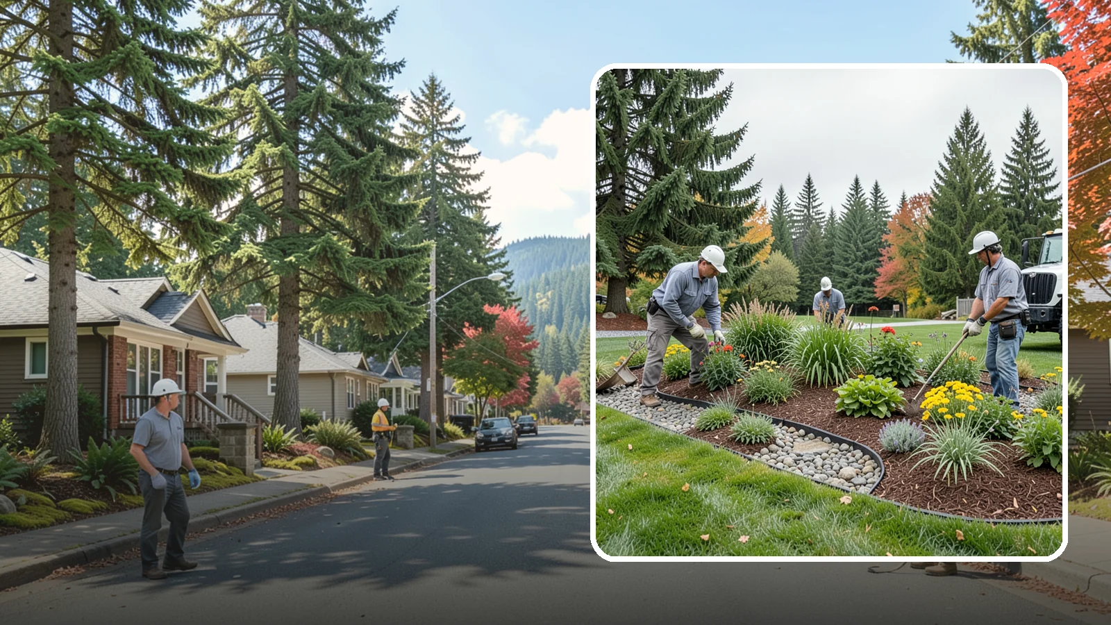 Dry Creek Bed Installation in Hunts Point, King County, WA - Decorative dry creek beds that manage runoff and add natural beauty to the landscape.