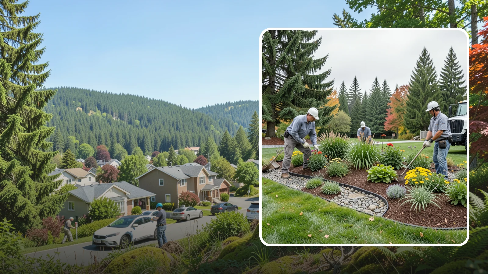 Dry Creek Bed Installation in Index, Snohomish County, WA - Decorative dry creek beds that manage runoff and add natural beauty to the landscape.