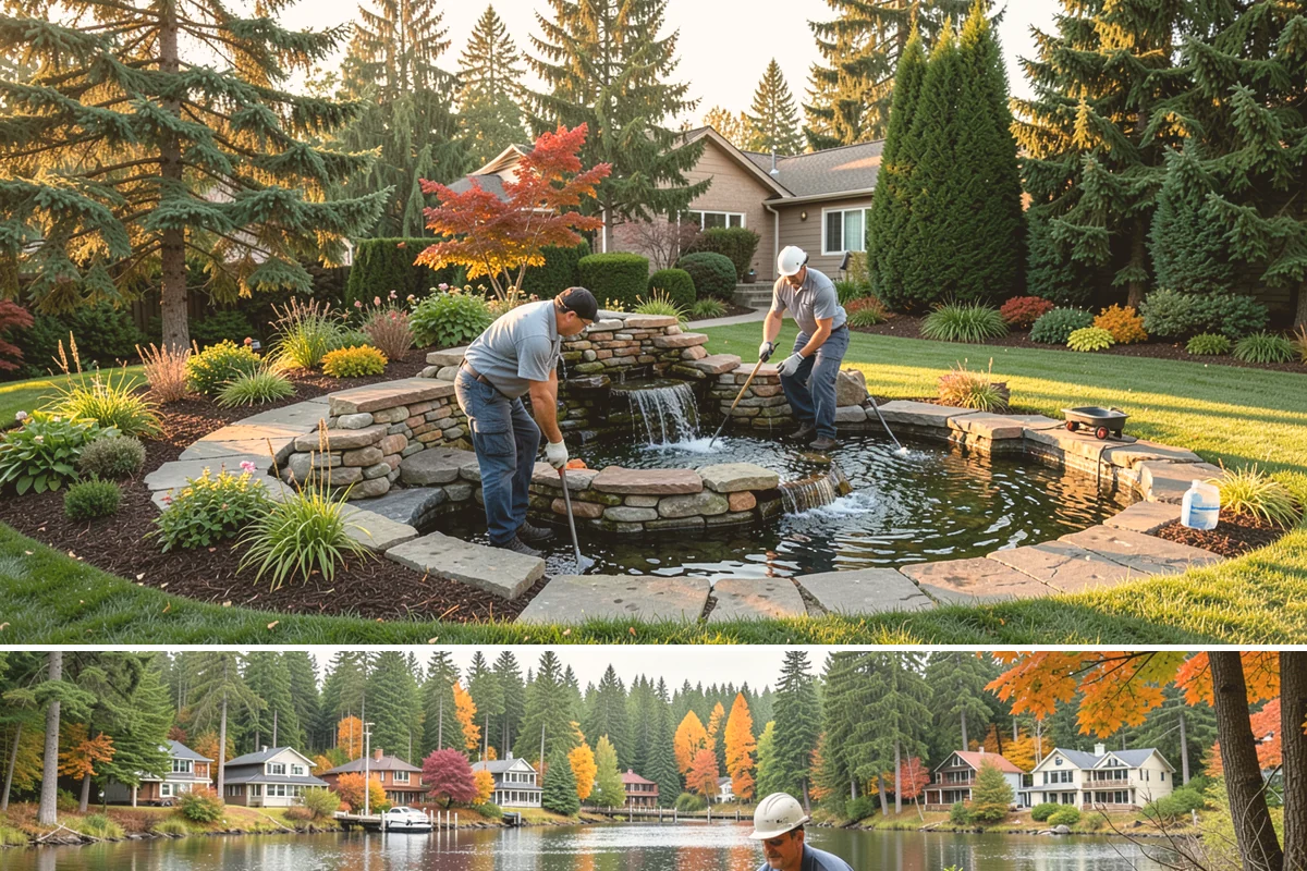 Dry Creek Bed Installation in La Conner, Skagit County, WA - Best installed in drier conditions.