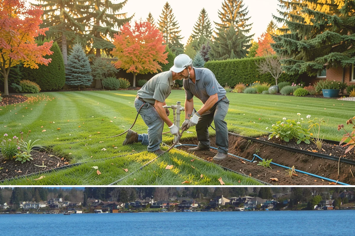 Dry Creek Bed Installation in Lake Stevens, Snohomish County, WA - Best installed in drier conditions.