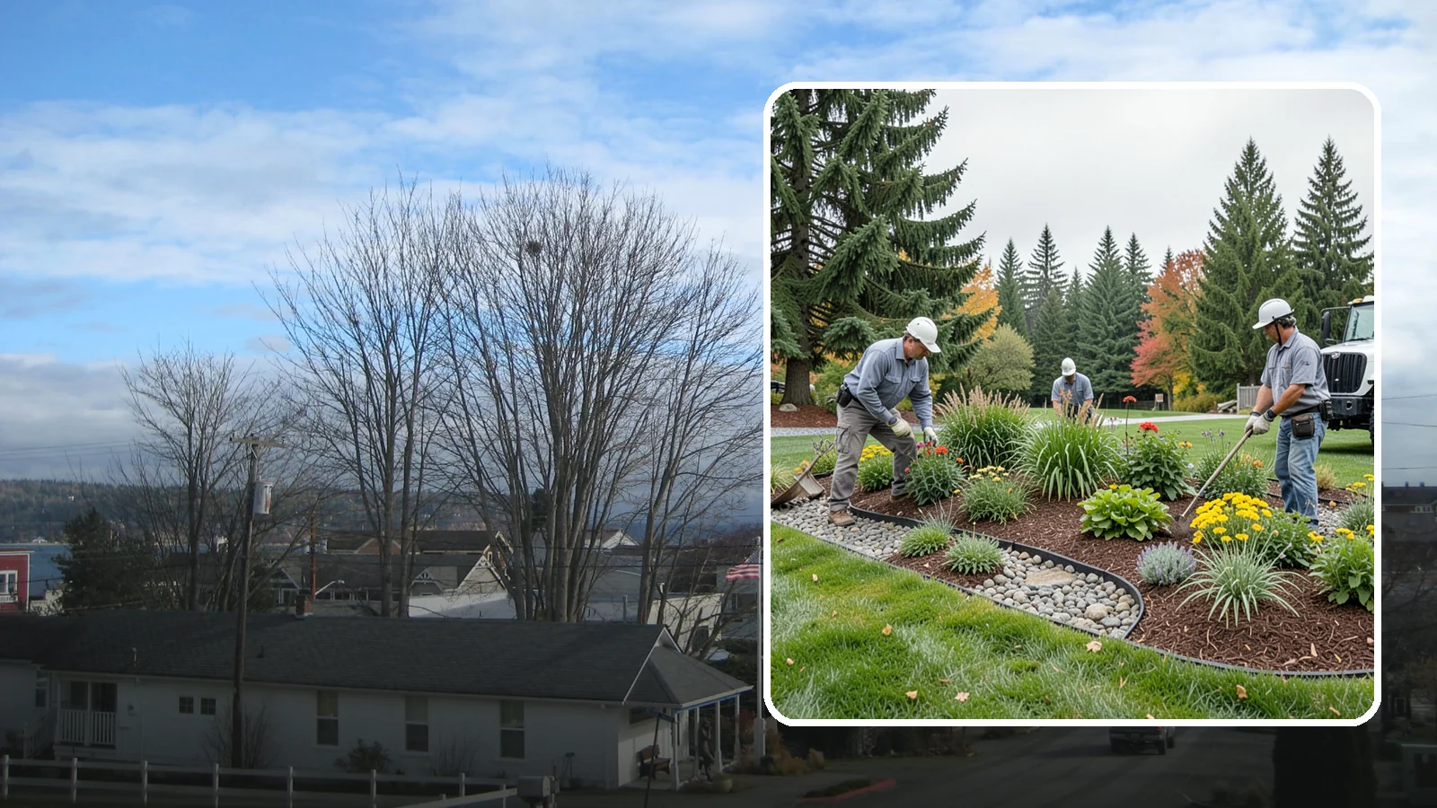 Dry Creek Bed Installation in Langley, Island County, WA - Decorative dry creek beds that manage runoff and add natural beauty to the landscape.