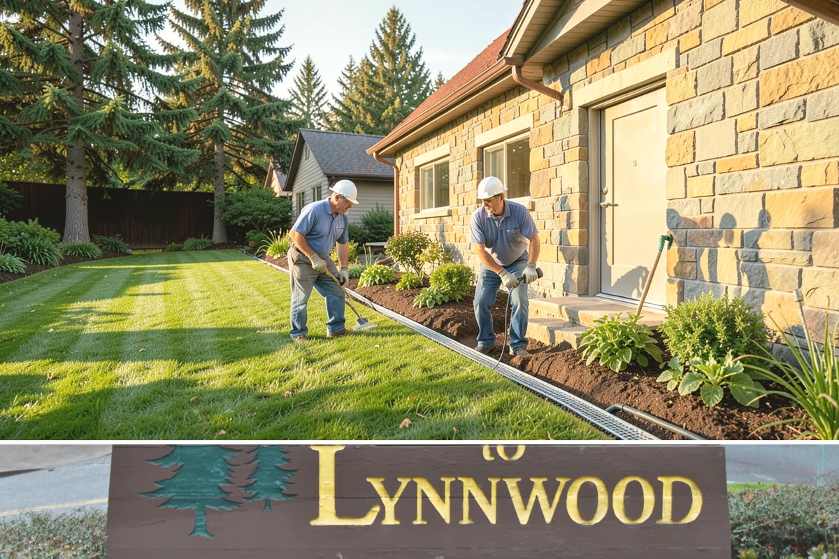 Dry Creek Bed Installation in Lynnwood, Snohomish County, WA - Best installed in drier conditions.