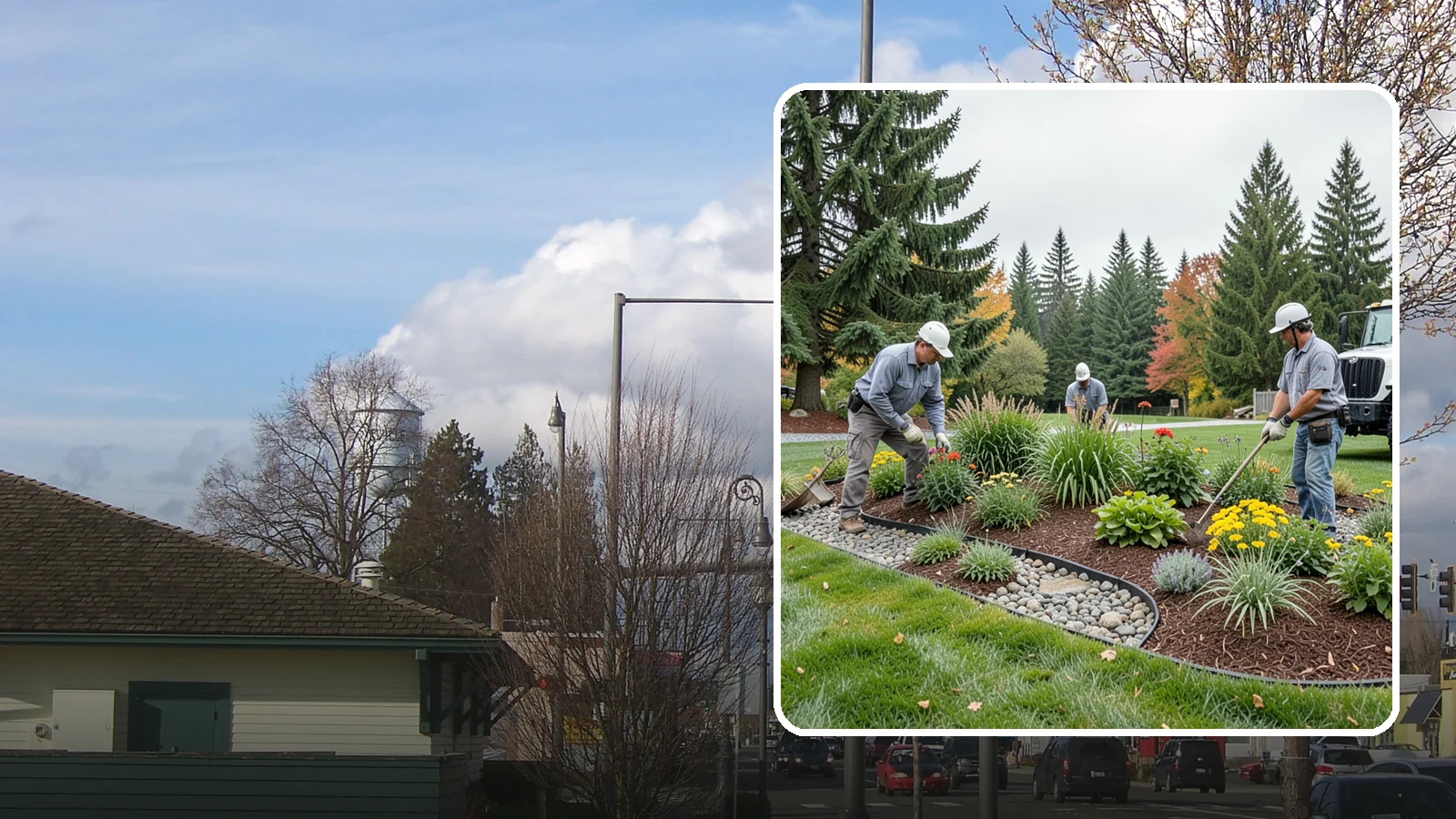 Dry Creek Bed Installation in Marysville, Snohomish County, WA - Decorative dry creek beds that manage runoff and add natural beauty to the landscape.