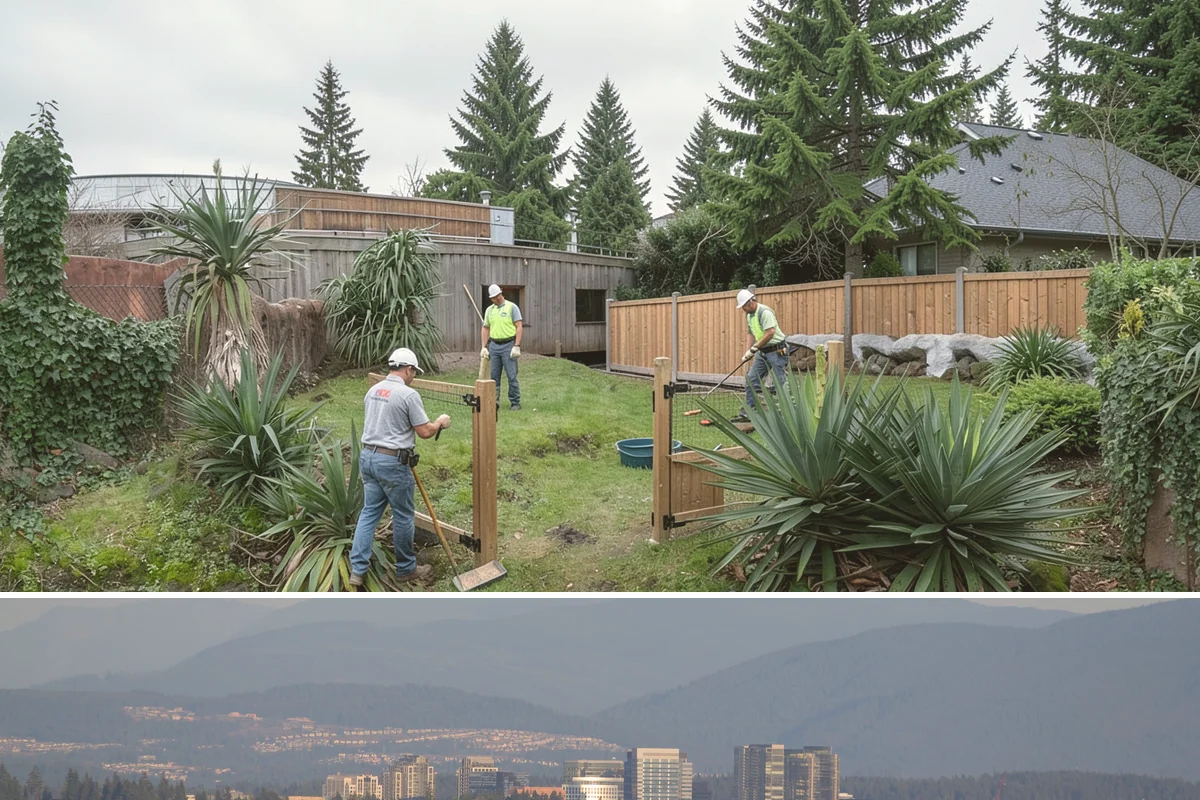 Dry Creek Bed Installation in Medina, King County, WA - Best installed in drier conditions.