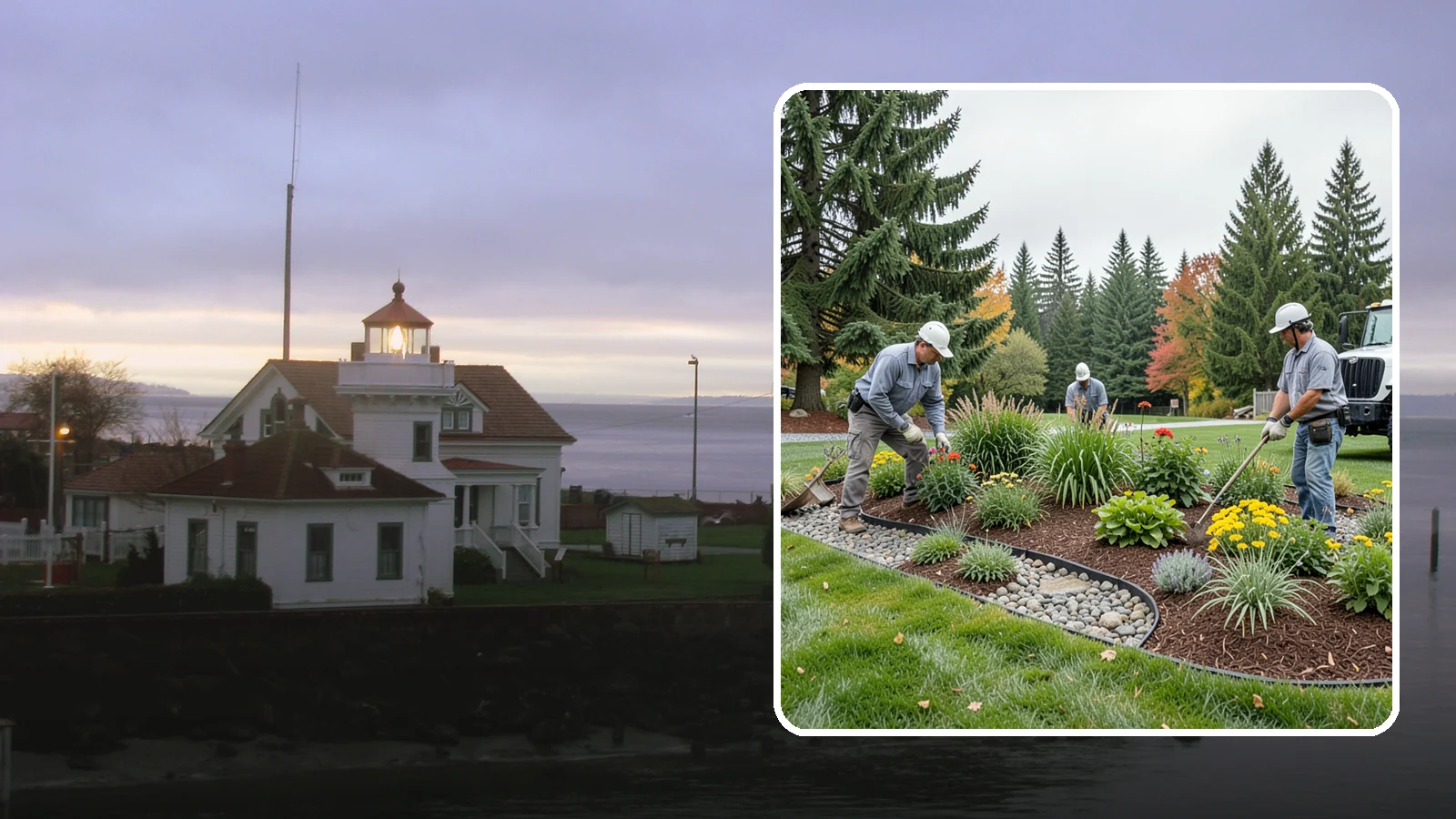 Dry Creek Bed Installation in Mukilteo, Snohomish County, WA - Decorative dry creek beds that manage runoff and add natural beauty to the landscape.