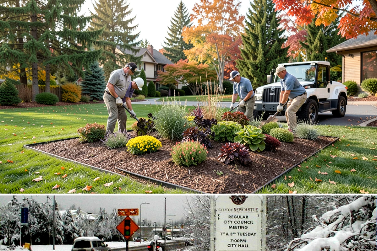Dry Creek Bed Installation in Newcastle, King County, WA - Best installed in drier conditions.