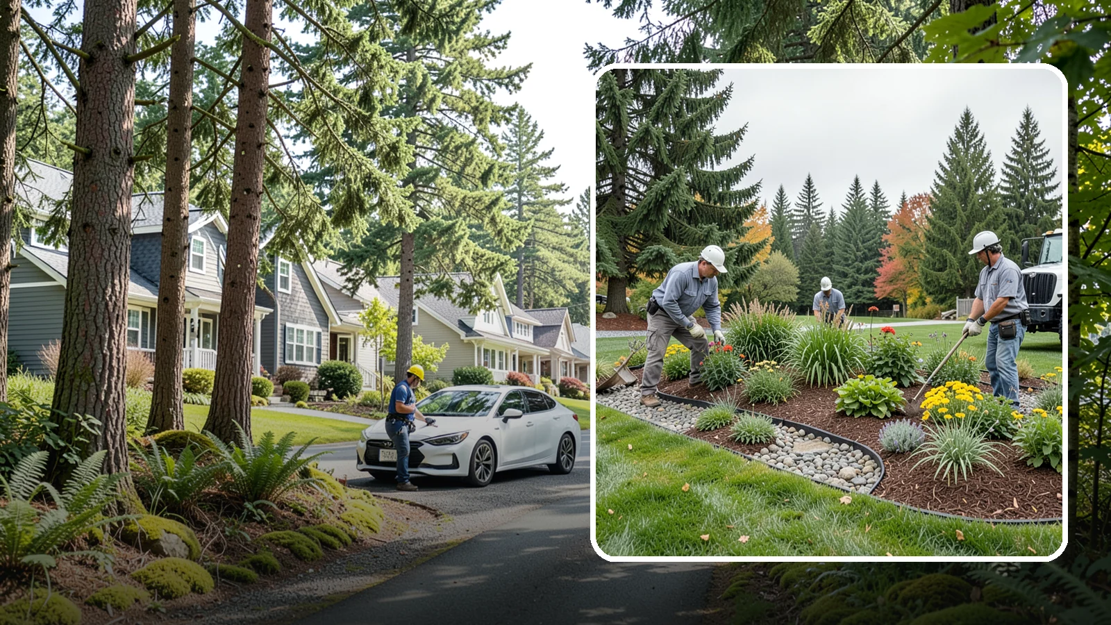 Dry Creek Bed Installation in Normandy Park, King County, WA - Decorative dry creek beds that manage runoff and add natural beauty to the landscape.