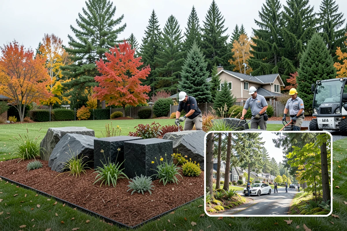 Dry Creek Bed Installation in Normandy Park, King County, WA - Manages runoff and looks beautiful