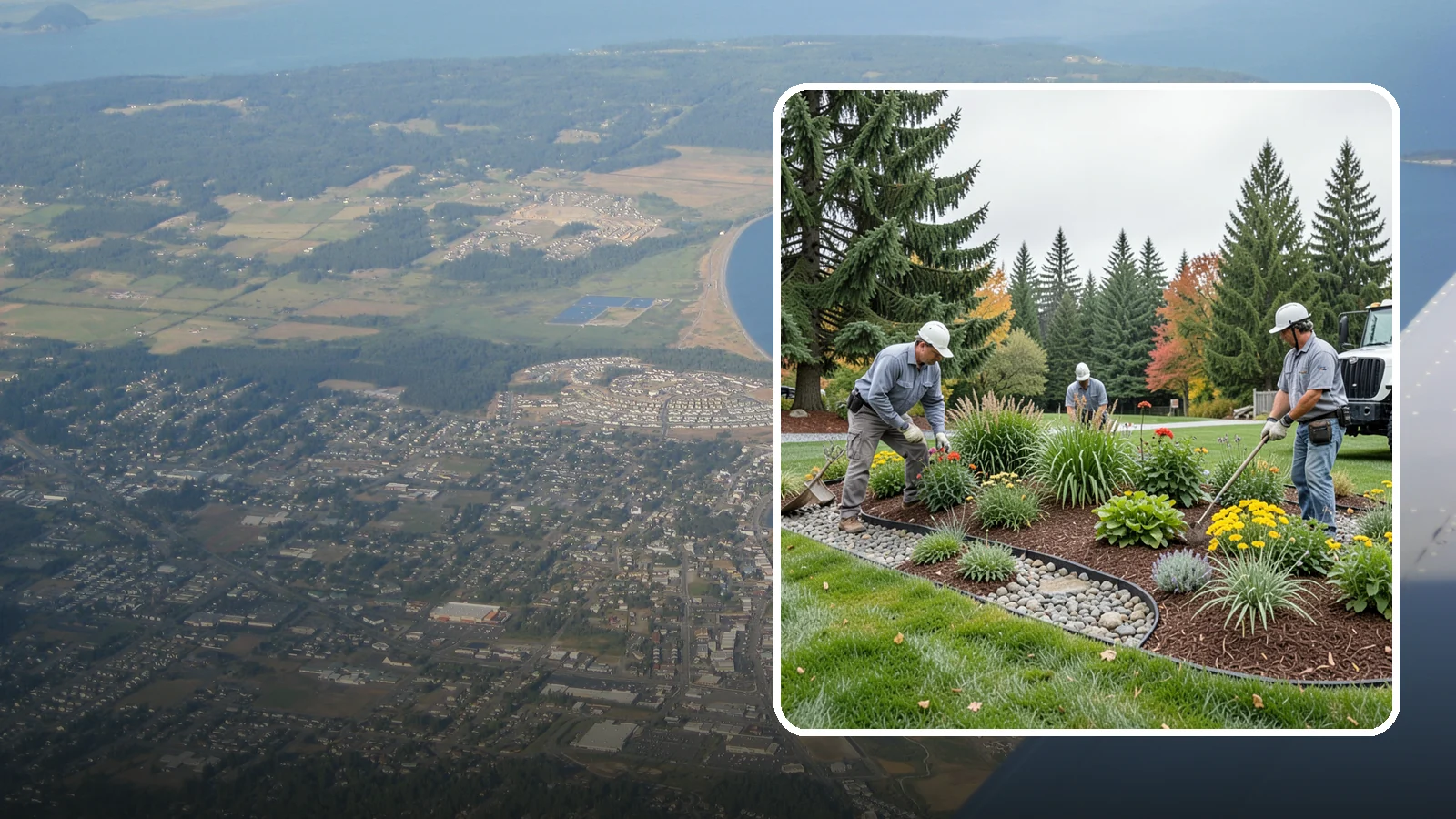 Dry Creek Bed Installation in Oak Harbor, Island County, WA - Decorative dry creek beds that manage runoff and add natural beauty to the landscape.