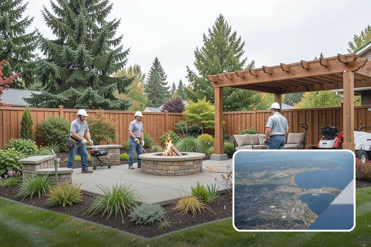 Dry Creek Bed Installation in Oak Harbor, Island County, WA - Manages runoff and looks beautiful