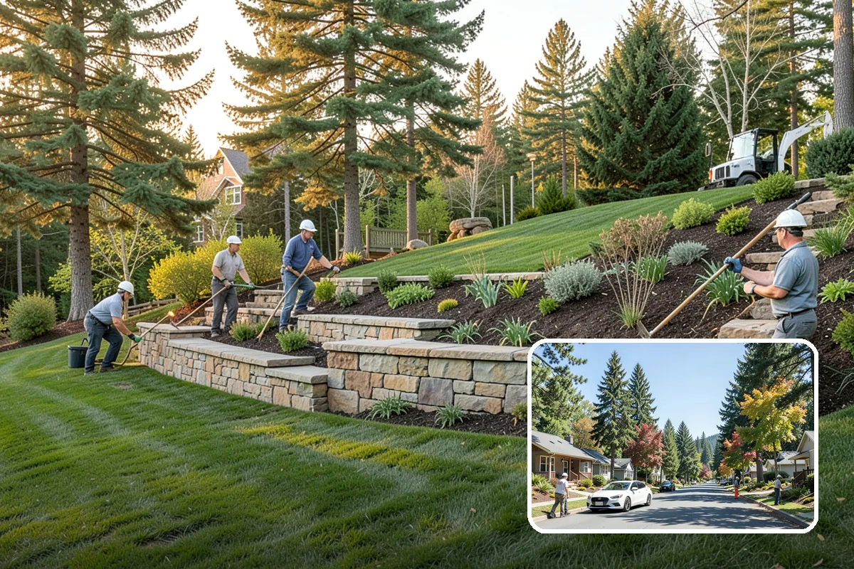 Dry Creek Bed Installation in Orting, Pierce County, WA - Manages runoff and looks beautiful