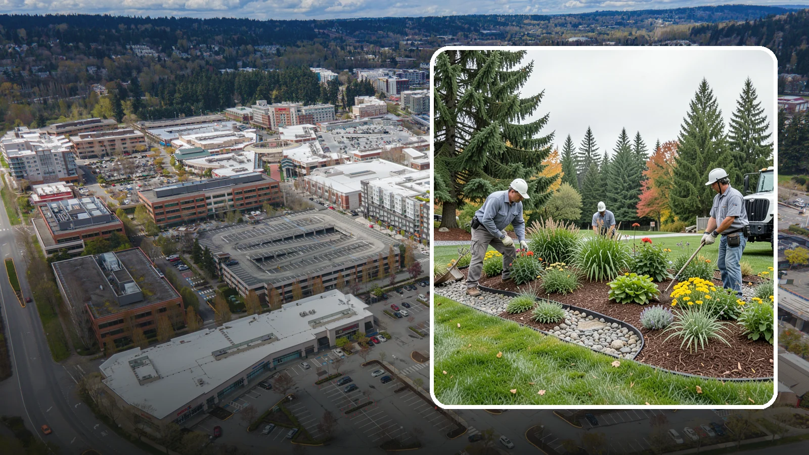 Dry Creek Bed Installation in Redmond, King County, WA - Decorative dry creek beds that manage runoff and add natural beauty to the landscape.