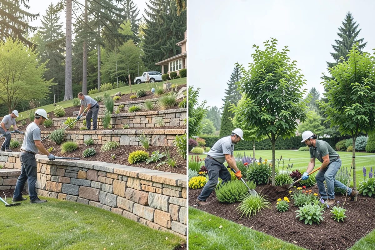 Dry Creek Bed Installation in Roy, Pierce County, WA - Map the natural water flow path