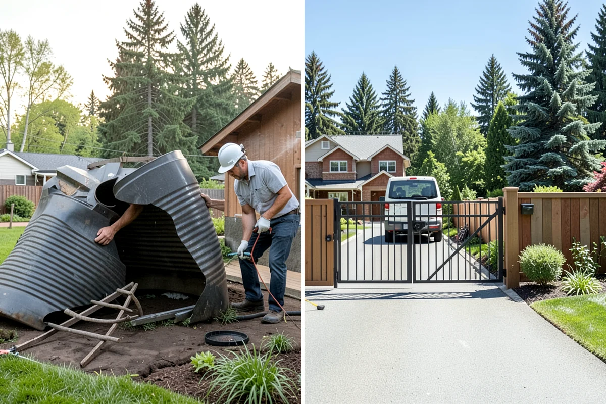Dry Creek Bed Installation in Seattle, King County, WA - Map the natural water flow path