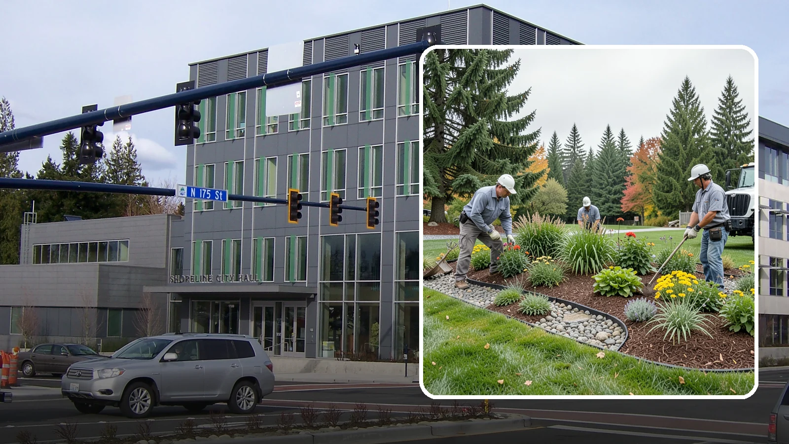 Dry Creek Bed Installation in Shoreline, King County, WA - Decorative dry creek beds that manage runoff and add natural beauty to the landscape.