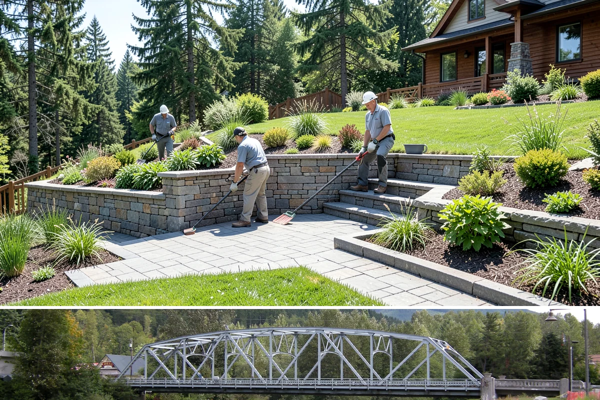 Dry Creek Bed Installation in Skykomish, King County, WA - Best installed in drier conditions.
