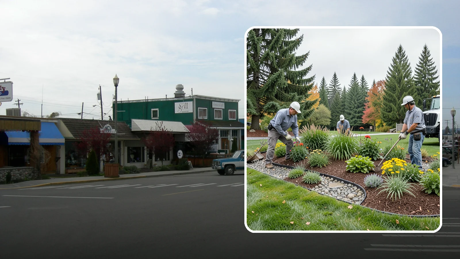 Dry Creek Bed Installation in Stanwood, Snohomish County, WA - Decorative dry creek beds that manage runoff and add natural beauty to the landscape.