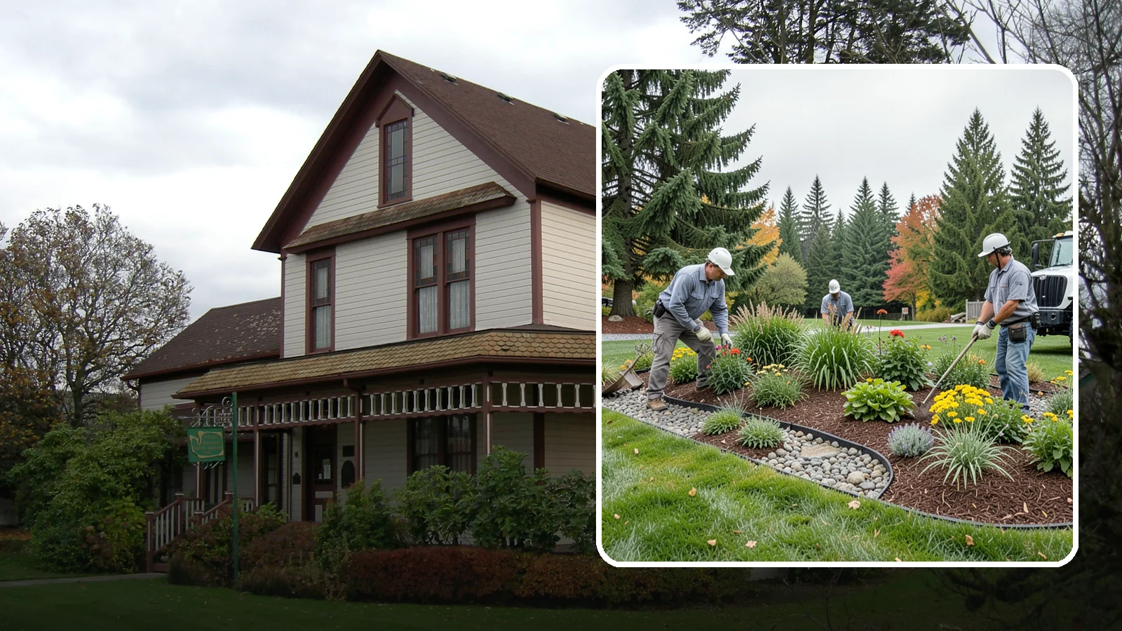 Dry Creek Bed Installation in Sumner, Pierce County, WA - Decorative dry creek beds that manage runoff and add natural beauty to the landscape.