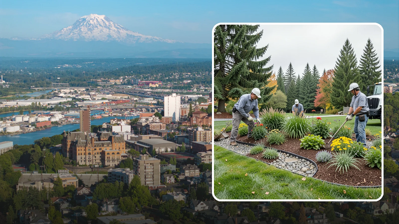 Dry Creek Bed Installation in Tacoma, Pierce County, WA - Decorative dry creek beds that manage runoff and add natural beauty to the landscape.