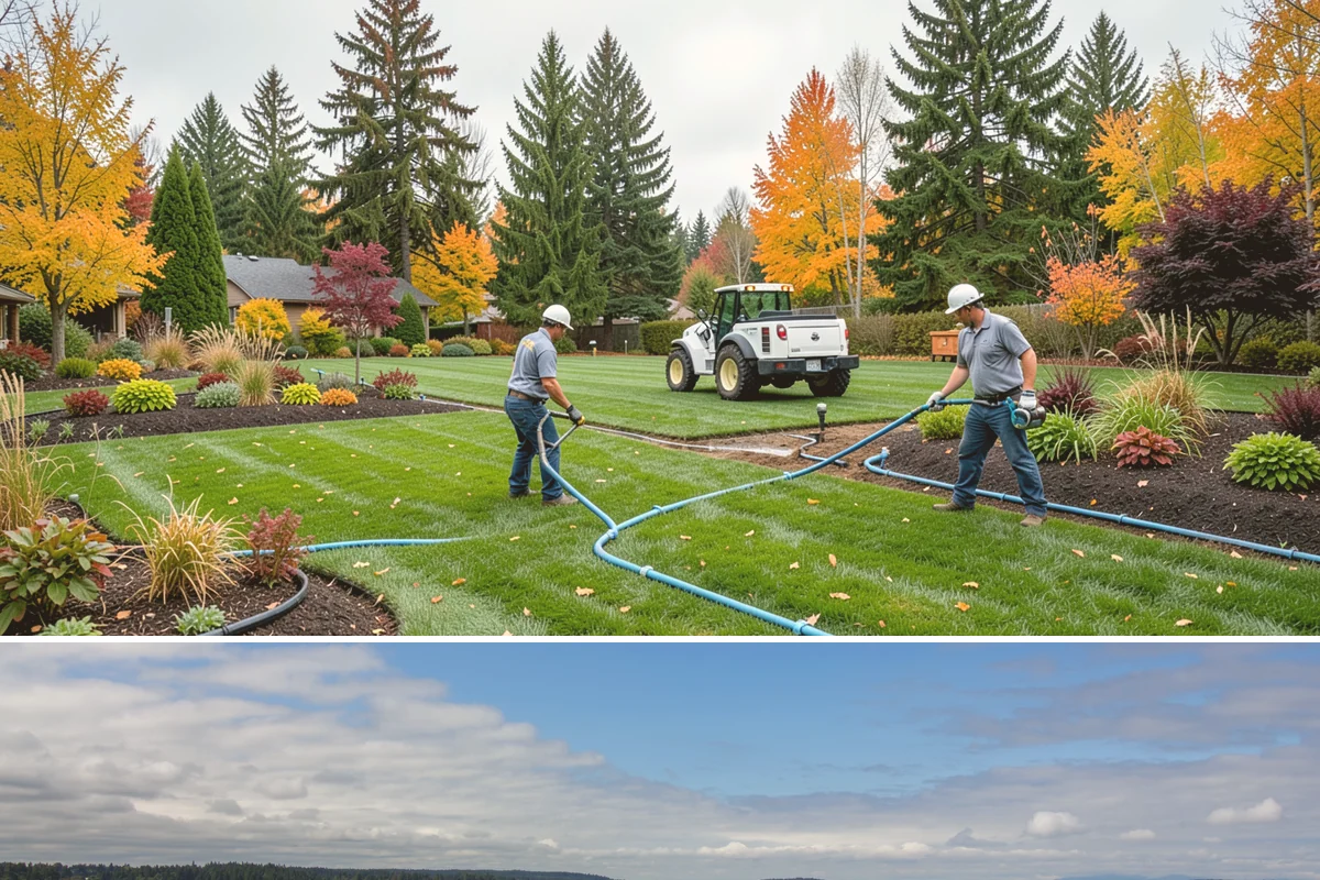 Dry Creek Bed Installation in University Place, Pierce County, WA - Best installed in drier conditions.