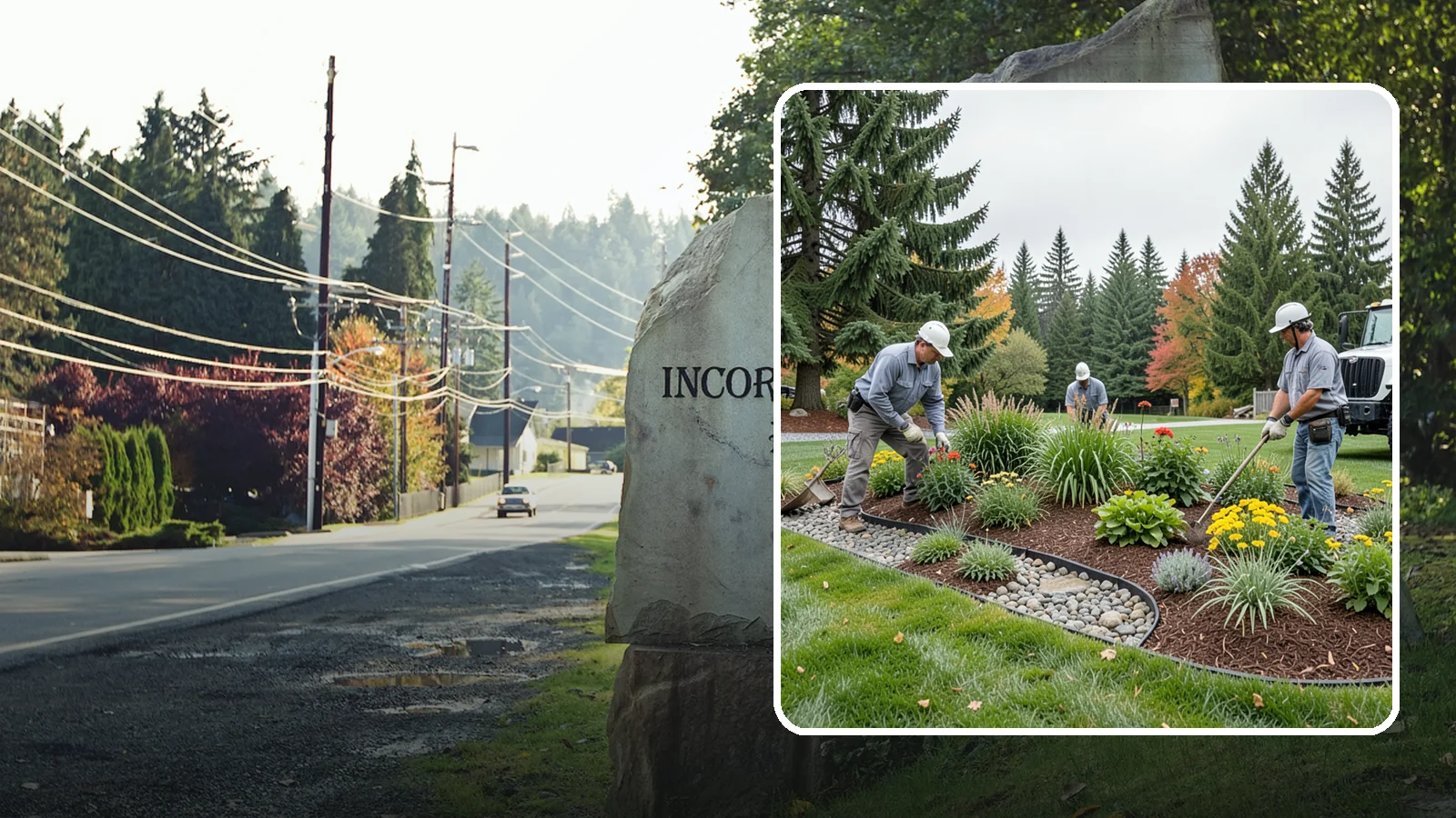 Dry Creek Bed Installation in Wilkeson, Pierce County, WA - Decorative dry creek beds that manage runoff and add natural beauty to the landscape.