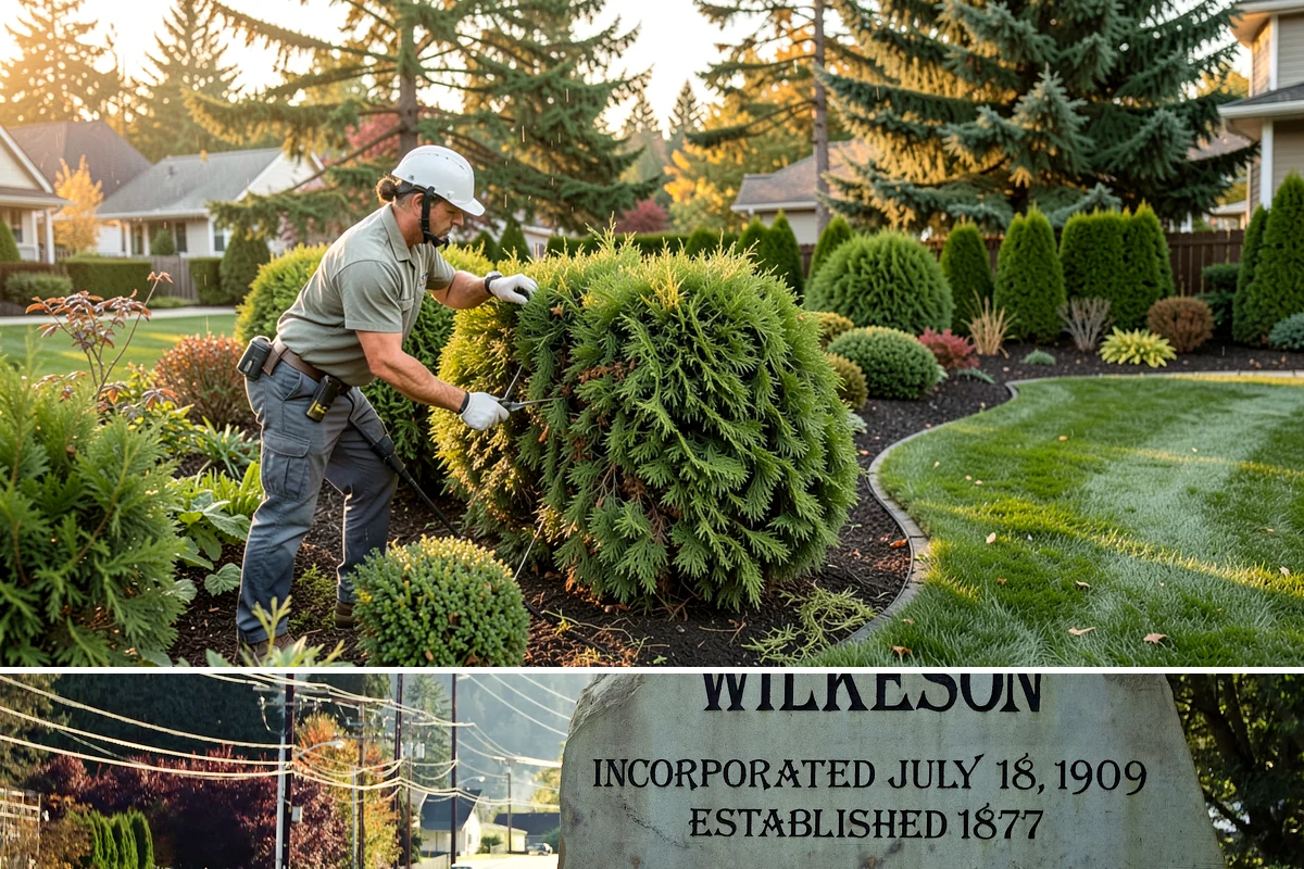 Dry Creek Bed Installation in Wilkeson, Pierce County, WA - Best installed in drier conditions.