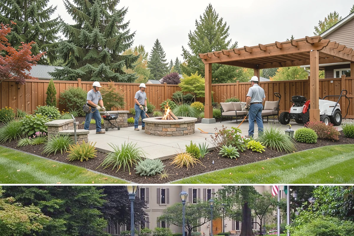Dry Creek Bed Installation in Woodinville, King County, WA - Best installed in drier conditions.