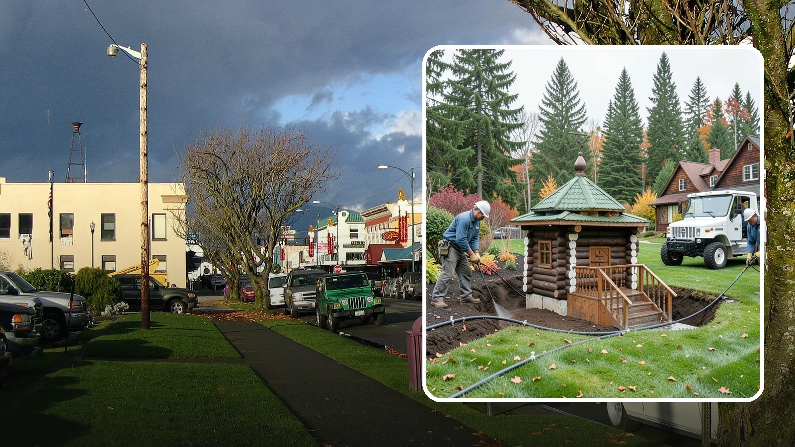 Dry Well Installation in Arlington, Snohomish County, WA - We install underground dry wells that collect concentrated runoff and let it infiltrate slowly into the soil away from your...