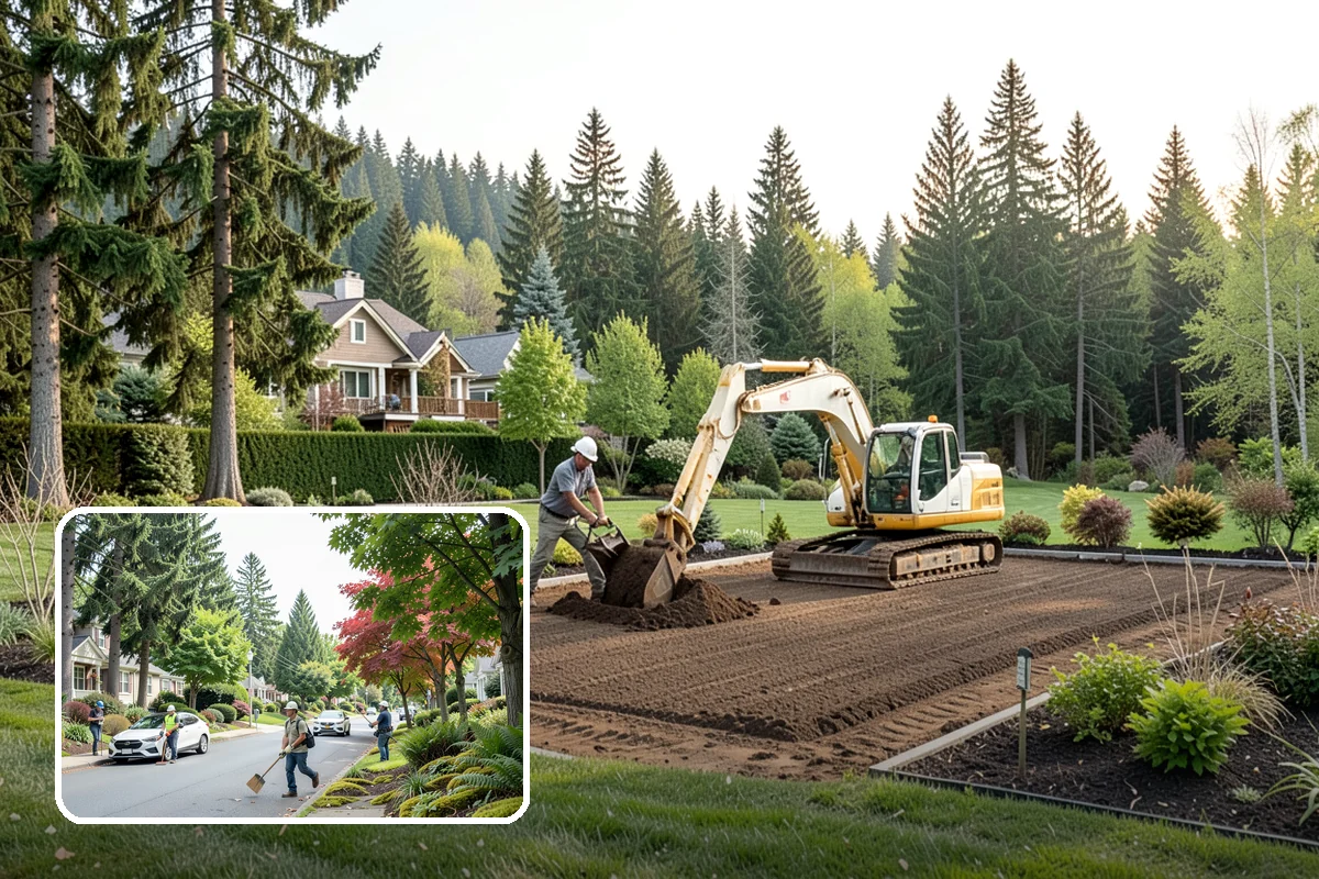 Dry Well Installation in Beaux Arts Village, King County, WA - Stores large runoff volumes underground