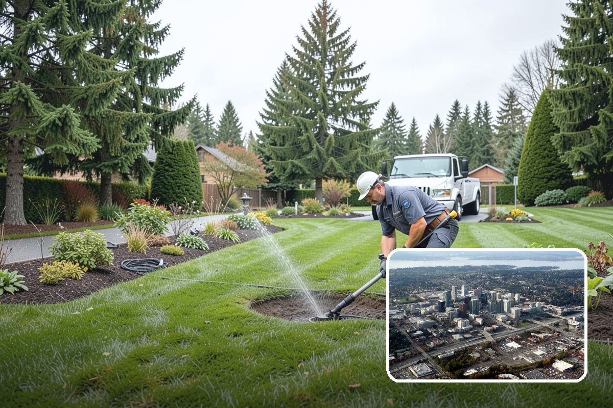 Dry Well Installation in Bellevue, King County, WA - Stores large runoff volumes underground
