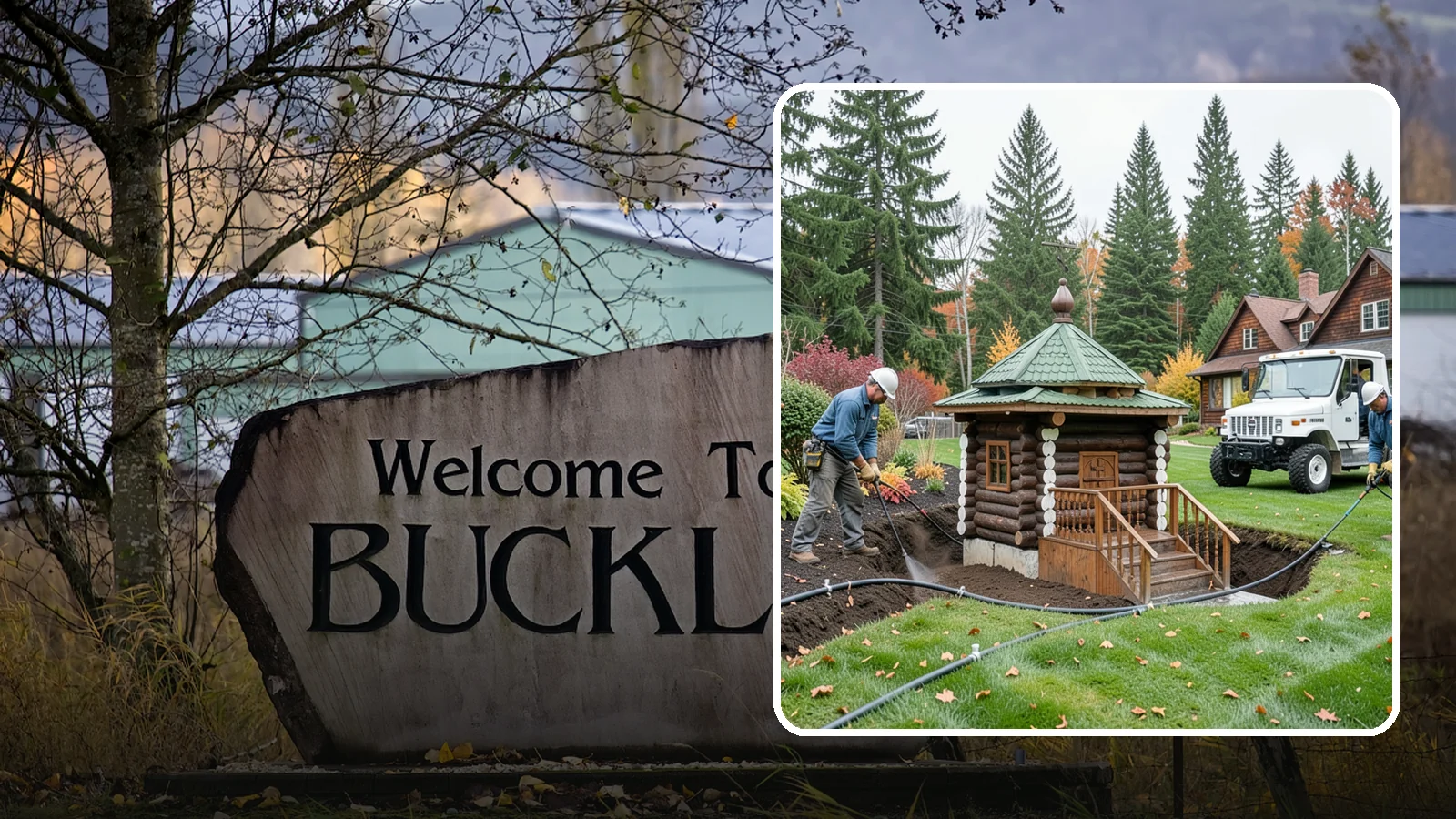 Dry Well Installation in Buckley, Pierce County, WA - We install underground dry wells that collect concentrated runoff and let it infiltrate slowly into the soil away from your...