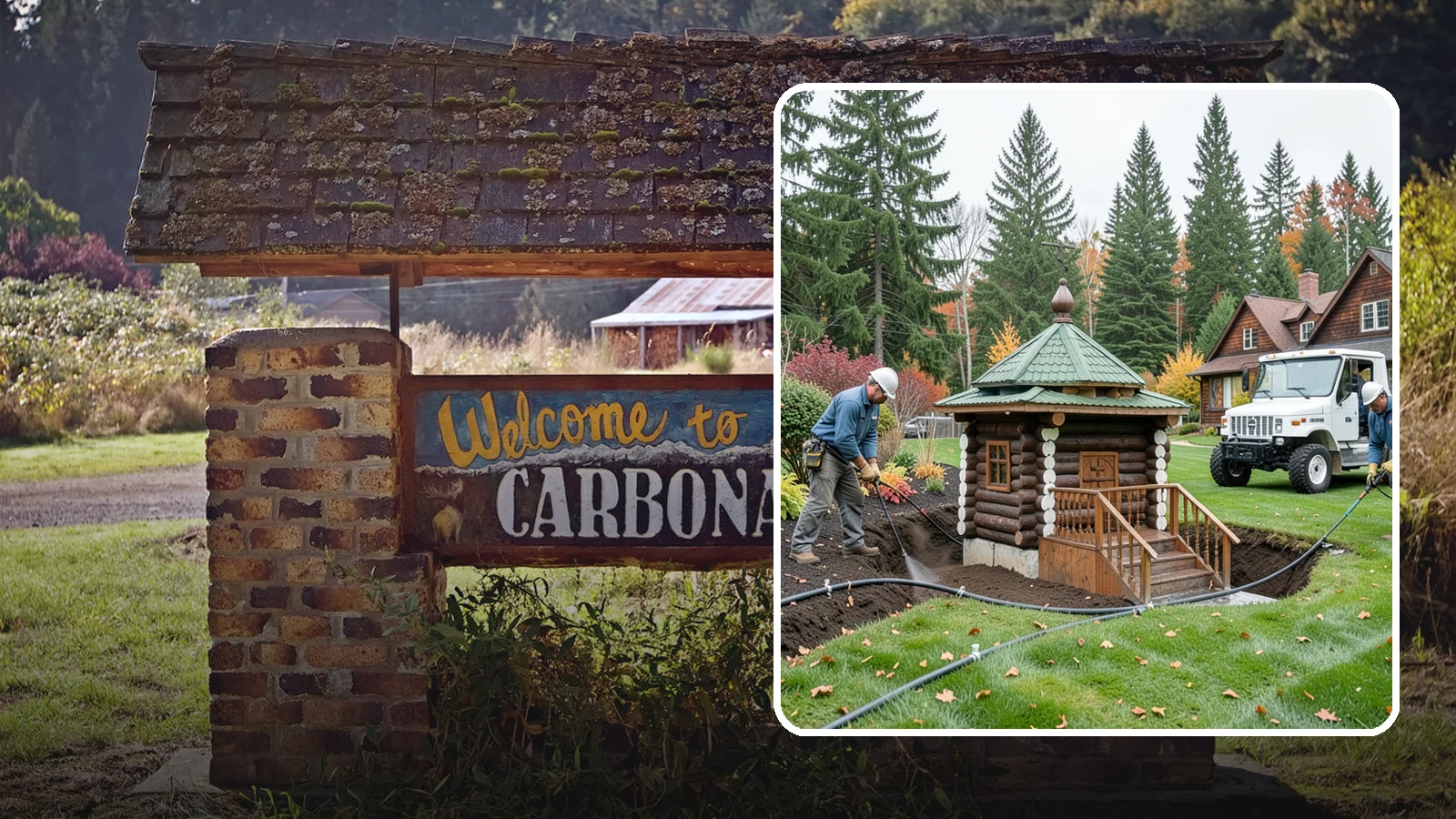 Dry Well Installation in Carbonado, Pierce County, WA - We install underground dry wells that collect concentrated runoff and let it infiltrate slowly into the soil away from your...
