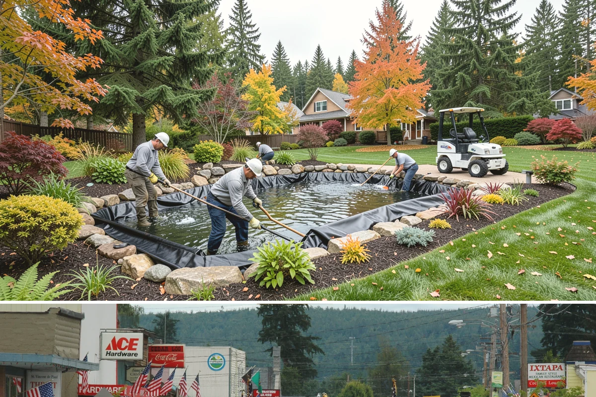 Dry Well Installation in Carnation, King County, WA - Best installed during drier summer months when percolation testing is accurate and excavated pits stay stable and dry.
