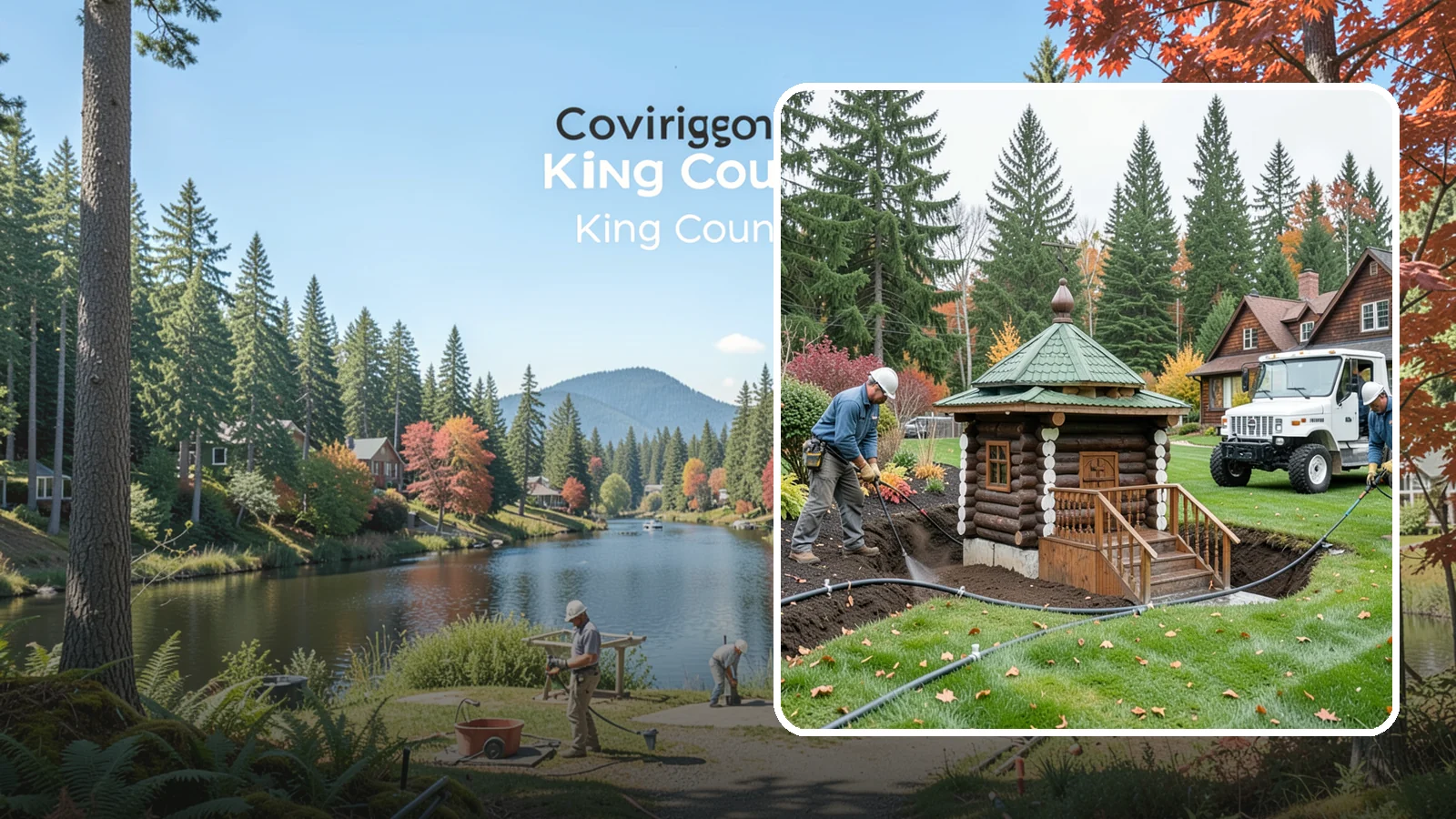 Dry Well Installation in Covington, King County, WA - We install underground dry wells that collect concentrated runoff and let it infiltrate slowly into the soil away from your...
