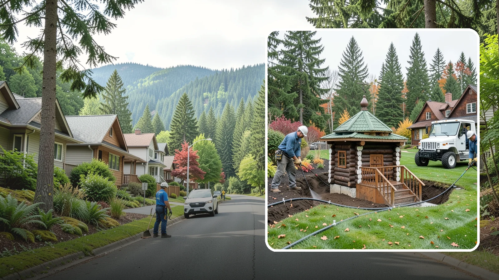 Dry Well Installation in Darrington, Snohomish County, WA - We install underground dry wells that collect concentrated runoff and let it infiltrate slowly into the soil away from your...