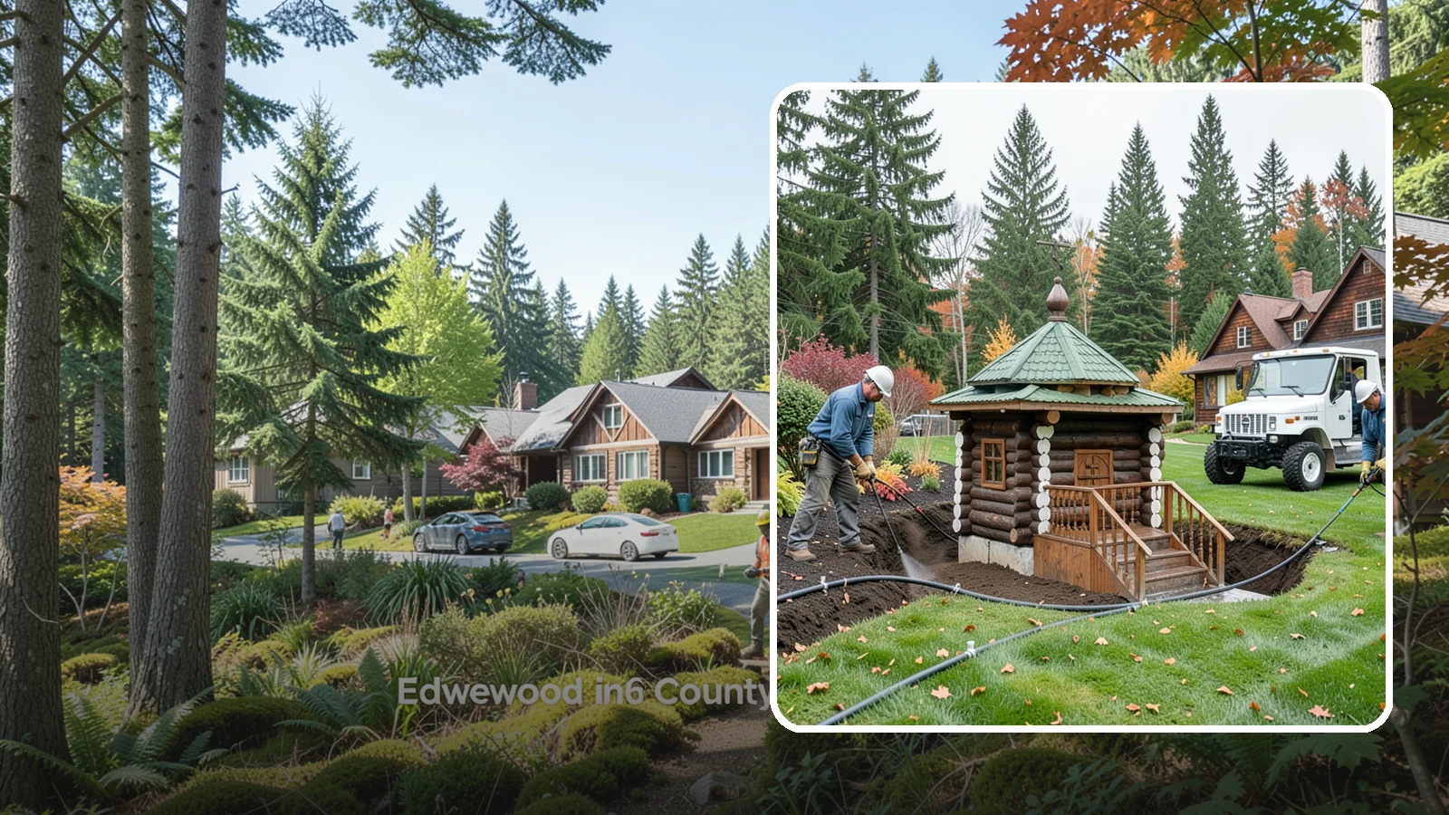 Dry Well Installation in Edgewood, Pierce County, WA - We install underground dry wells that collect concentrated runoff and let it infiltrate slowly into the soil away from your...