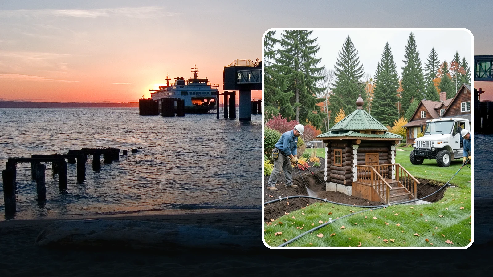 Dry Well Installation in Edmonds, Snohomish County, WA - We install underground dry wells that collect concentrated runoff and let it infiltrate slowly into the soil away from your...