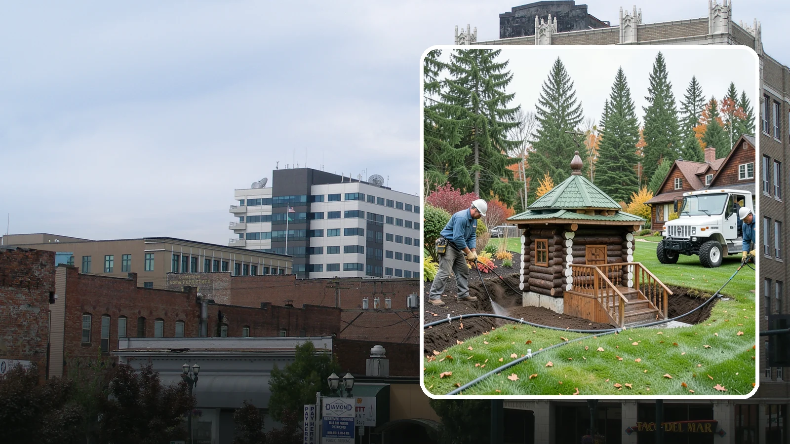 Dry Well Installation in Everett, Snohomish County, WA - We install underground dry wells that collect concentrated runoff and let it infiltrate slowly into the soil away from your...